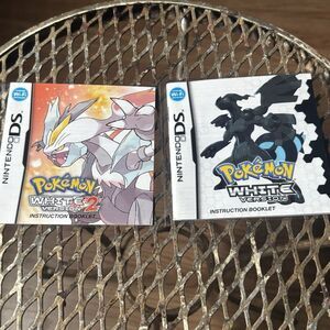 Pokemon White and White 2 Nintendo DS Authentic  Manual Lot-NO GAMES